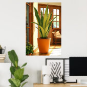 Poster plante de serpent pointillé 24x36 (Bureau à domicile)