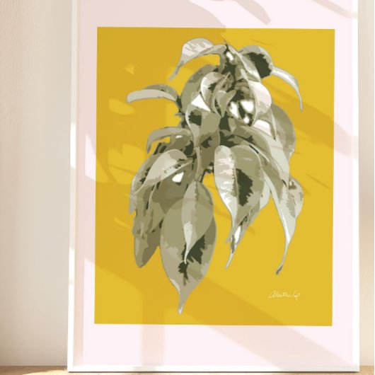 Poster Plante d'Edwards Gardens - Crème et vert