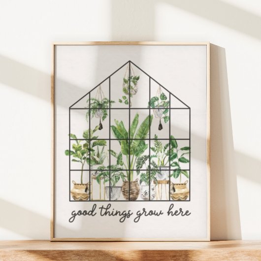 Poster Plante d'intérieur Citation Murale Art