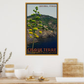 Poster Plante du siècle sur le sentier Lower Cinque Terre (Cuisine)