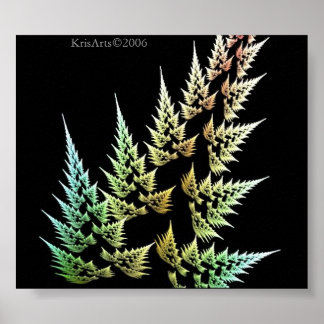 Poster plante fractal