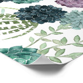 Poster Plante Happiness Collection Motif Succulent 3 (Coin)