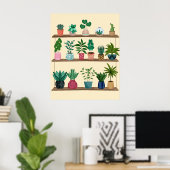 Poster Plante Heureuse (Bureau à domicile)