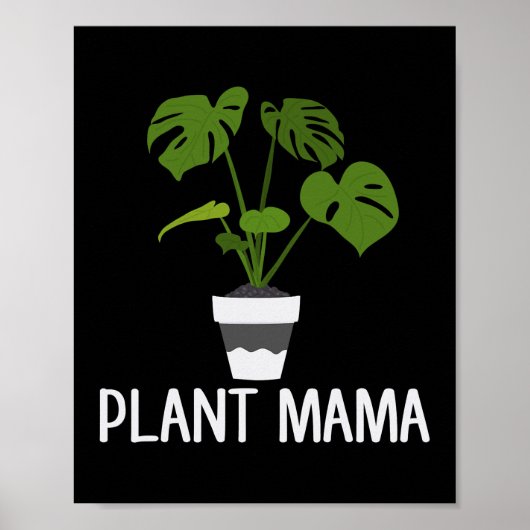 Poster Plante Mama Cute Femmes Plante Lover (Devant)
