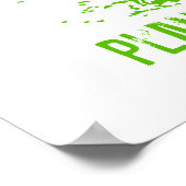 Poster Plante Plus d'arbres Convivial pour la Terre (Coin)