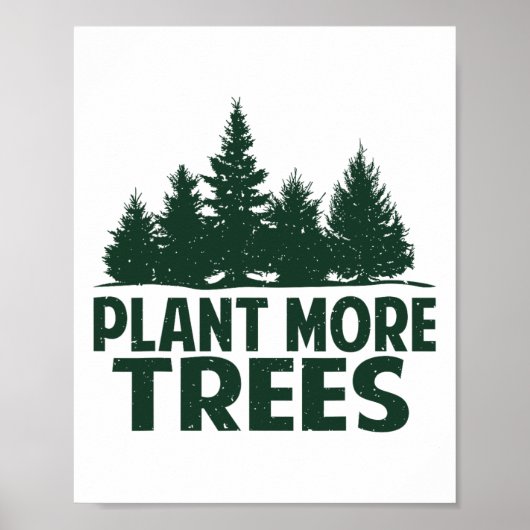 Poster Plante Plus d'arbres Jour des terres Joyeux Arbor (Devant)