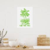 Poster Plante Plus d'arbres Mur écologique (Cuisine)
