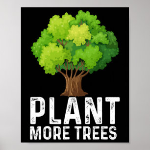 Poster Plante Plus d'arbres Planter Arbres Jour Arbres Lo