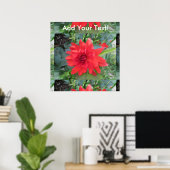 Poster Plante Red Dahlia (Bureau à domicile)