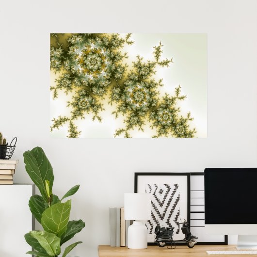 Poster Plante sauvage - Mandelbrot Fractal Art (Bureau à domicile)