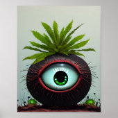 Poster Plante Sci-fi avec un oeil (Devant)
