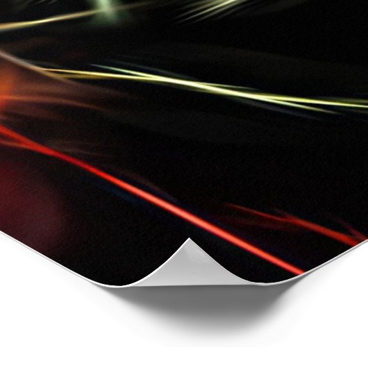 Poster Plante Succulent Abstrait (Coin)