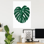 Poster Plante Tropical Feuille Monstera (Bureau à domicile)
