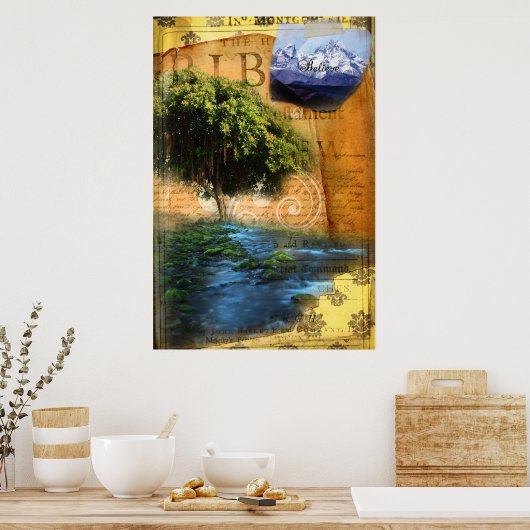 Poster Plantée par l'Eau (Cuisine)