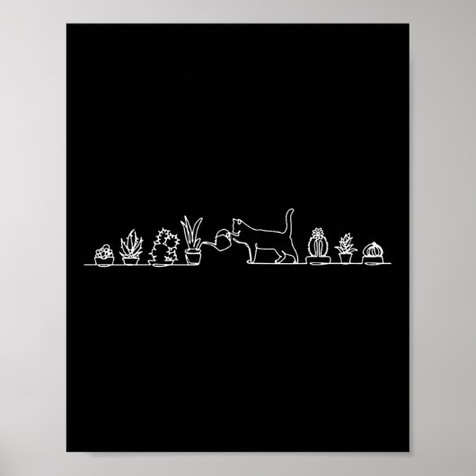 Poster Plantes d'arrosage de chats (Devant)