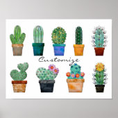 Poster Plantes de Cactus assortés Thunder_Cove (Devant)