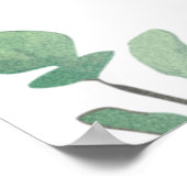 Poster Plantes de eucalyptus modernes Bienvenue à la baby (Coin)