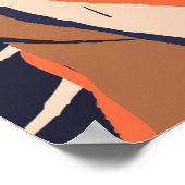 Poster Plantes de jungle exotique moderne motif d'illustr (Coin)