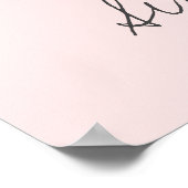 Poster Plantes de pot moderne rose et gris pastel (Coin)