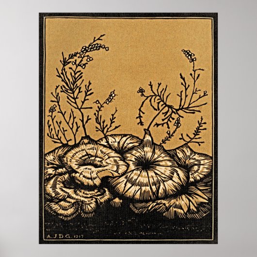 Poster Plantes en fleurs - Vintage élégance botanique (Devant)