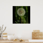 Poster Plantes et eau (Cuisine)