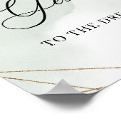 Poster Plantes grasses or Signé "oui" à la robe jeu (Coin)