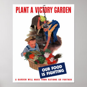 Poster Plantez un jardin de victoire -- Notre nourriture