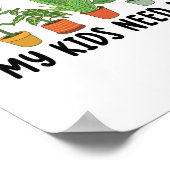 Poster Plantie | Ménages Hobby Gardener Cadeaux (Coin)