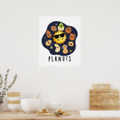 Poster Planuts Funny Astronomie Nuts Pun (Cuisine)