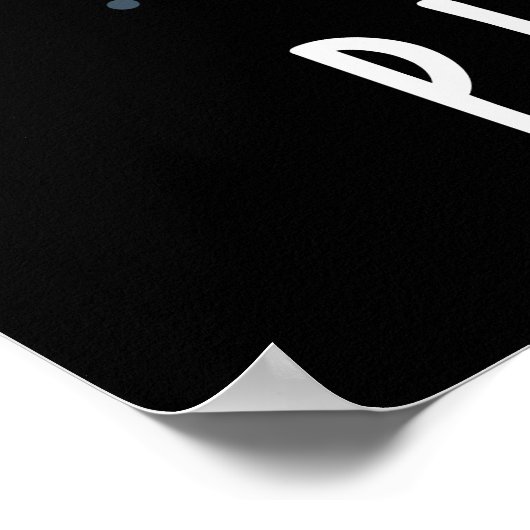 Poster Planuts Funny Astronomie Nuts Pun Dark BG (Coin)