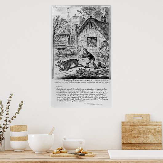 Poster Plaque 1, de "La vie de William Cobbett" (Cuisine)