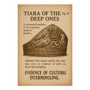 Poster Plaque archéologique - L'Innsmouth Tiara