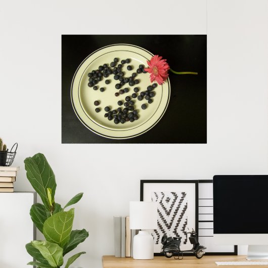 Poster Plaque avec baies (Bureau à domicile)