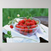 Poster Plaque avec fraise (Devant)