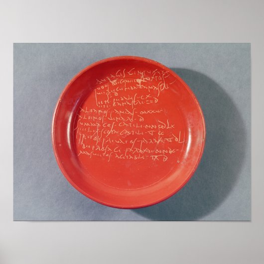 Poster Plaque avec texte celtique, 1er-2e siècle (Devant)