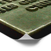 Poster plaque d'adam smith (Coin)