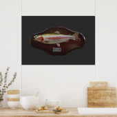 Poster Plaque d'affichage de truite arc-en-ciel (Cuisine)
