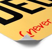 Poster Plaque d'affiche de l'affiche Decaf Coffee Hater (Coin)