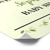 Poster Plaque de Baby shower pour ours maman et bébé Pand (Coin)