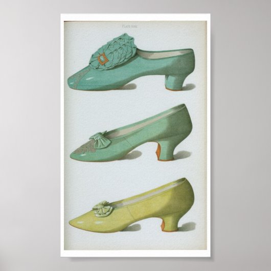Poster Plaque de chaussures victorienne du XVIIIe siècle (Devant)