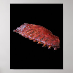 Poster Plaque de côtes de porc BBQ