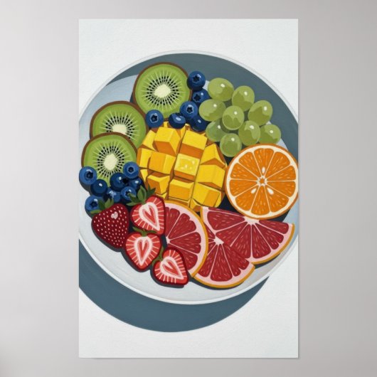 Poster Plaque de Fruit (Devant)