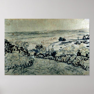 Poster Plaque de La Crau Van Gogh Art