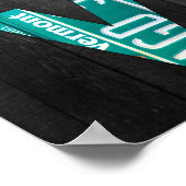 Poster Plaque de licence Alphabet (Coin)