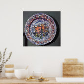 Poster Plaque de luxe avec vue sur la Tour de Londres (Cuisine)