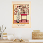 Poster Plaque de mode Art Nouveau vintage (Cuisine)