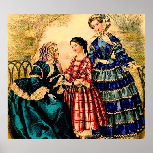 Poster Plaque de mode française 1852 (Devant)