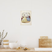 Poster Plaque de mode montrant des robes (Cuisine)