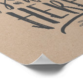 Poster Plaque de table de mariage commémoratif Souhaiteri (Coin)