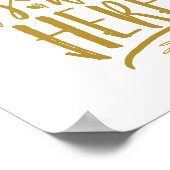 Poster Plaque de table de mariage commémoratif Souhaitons (Coin)